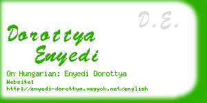 dorottya enyedi business card